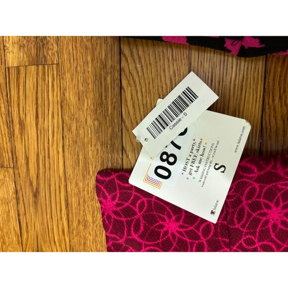 LuLaRoe Womens Cassie Skirt Size Small *Lot of 2* Pink Colorful Stretch Knit NWT - Picture 4 of 10